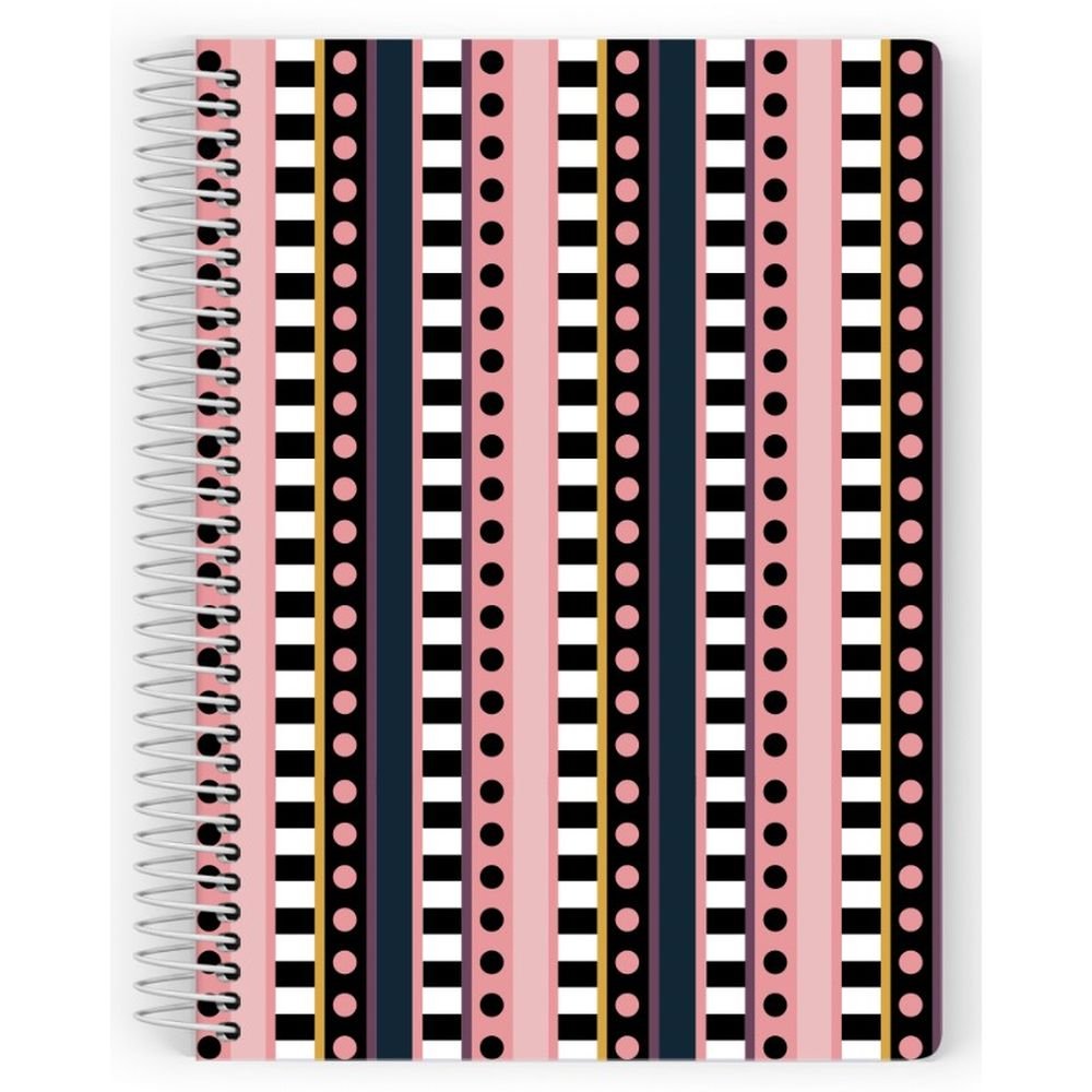 Cuaderno Espiral Plástico A5 Rayado 80h Blackline Pink