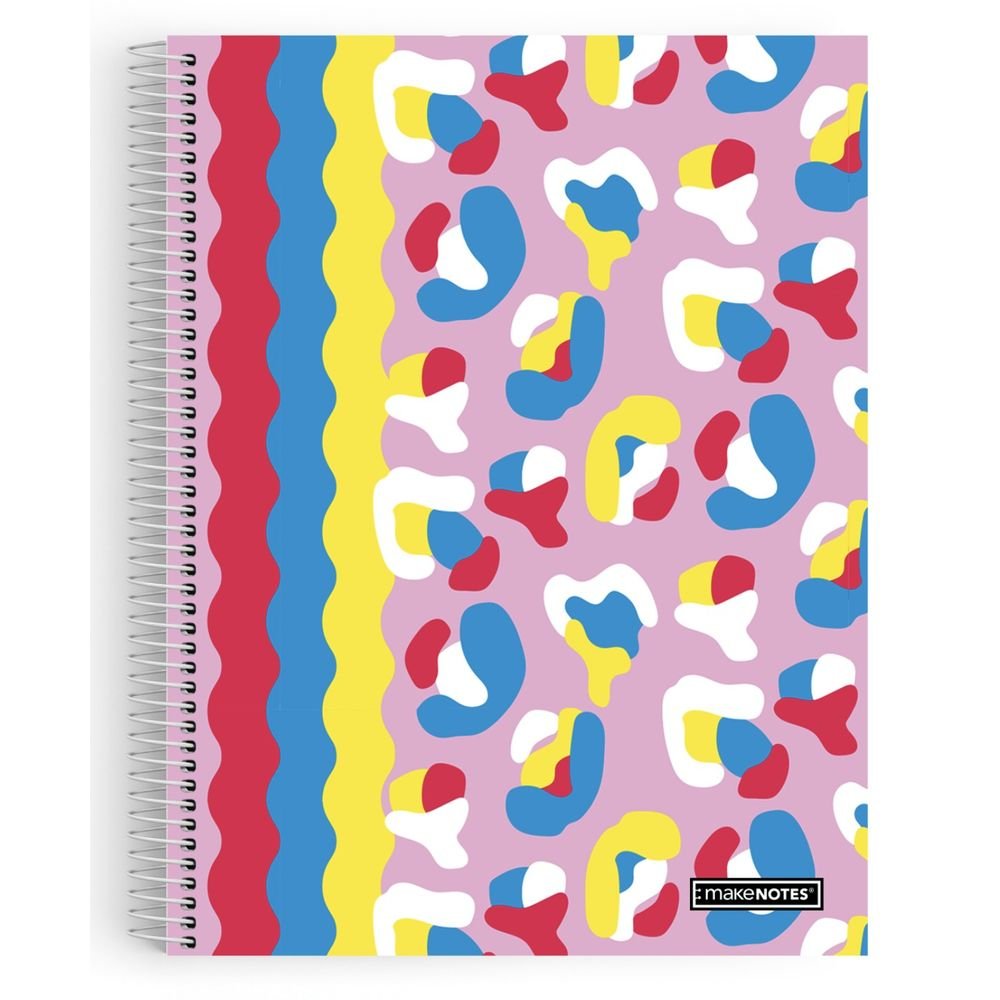 Cuaderno espiral plástico A4 cuadriculado 80 hojas