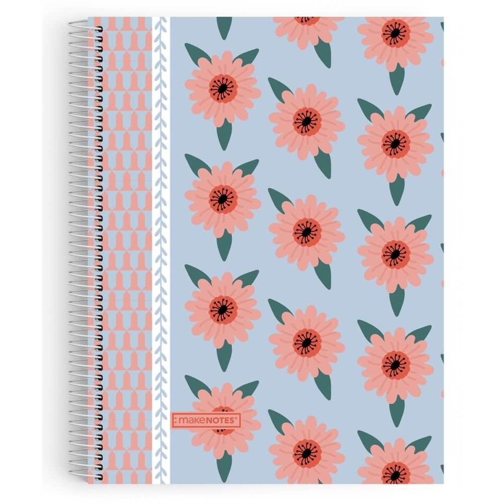 Cuaderno Espiral Plástico A4 Rayado 80 Hojas Makenotes