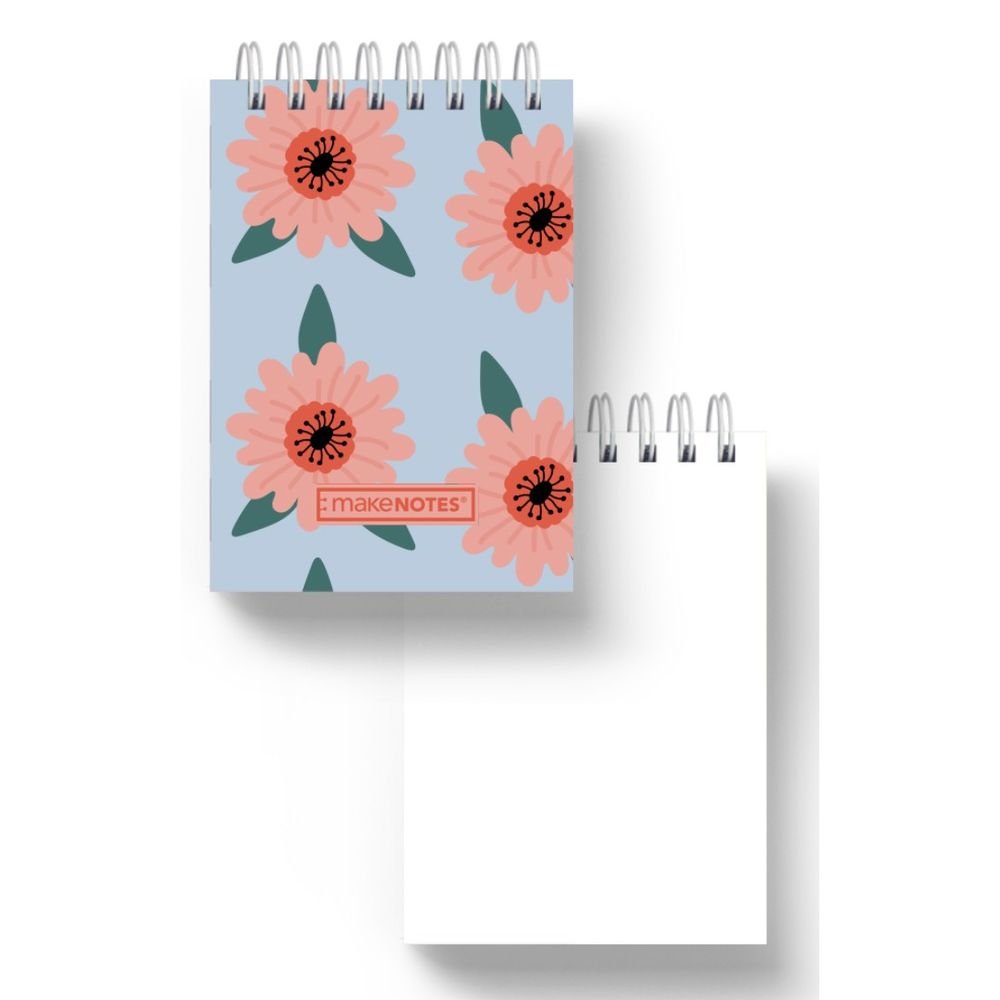 Bloc Notas Espiral A7 60 hojas Blancas Vivid Garden MAKENOTES Imagen principal del producto