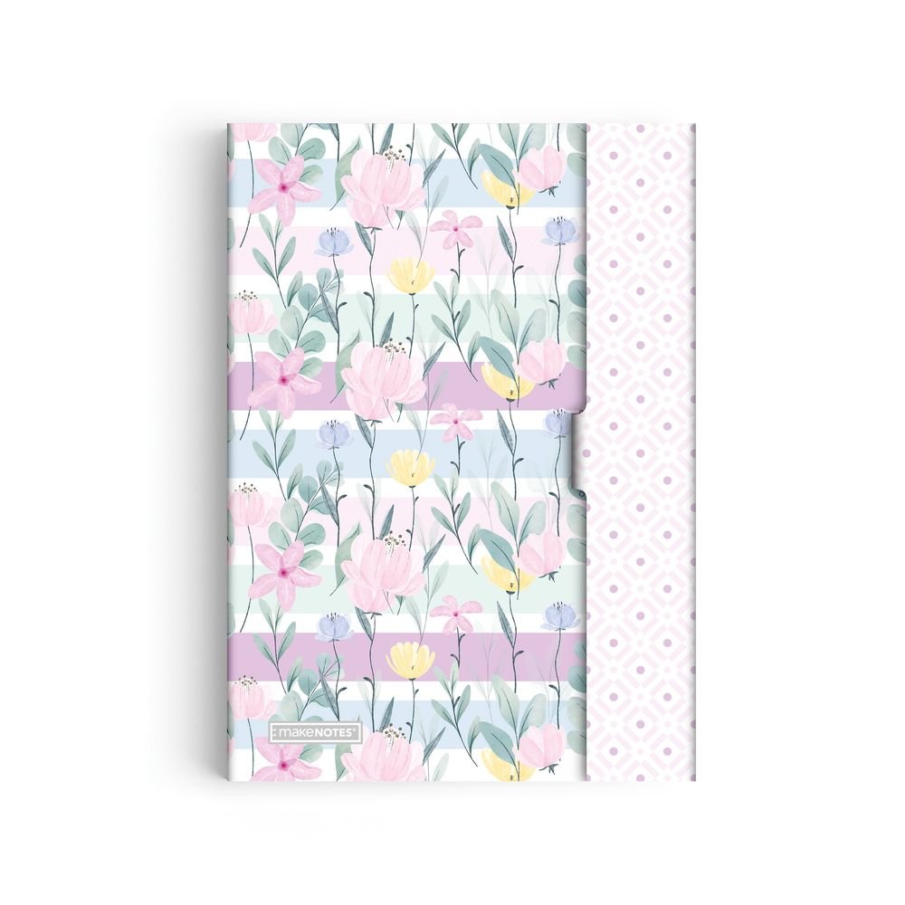 Cuaderno Grapado A5 Rayado con Solapa Fleur MAKENOTES