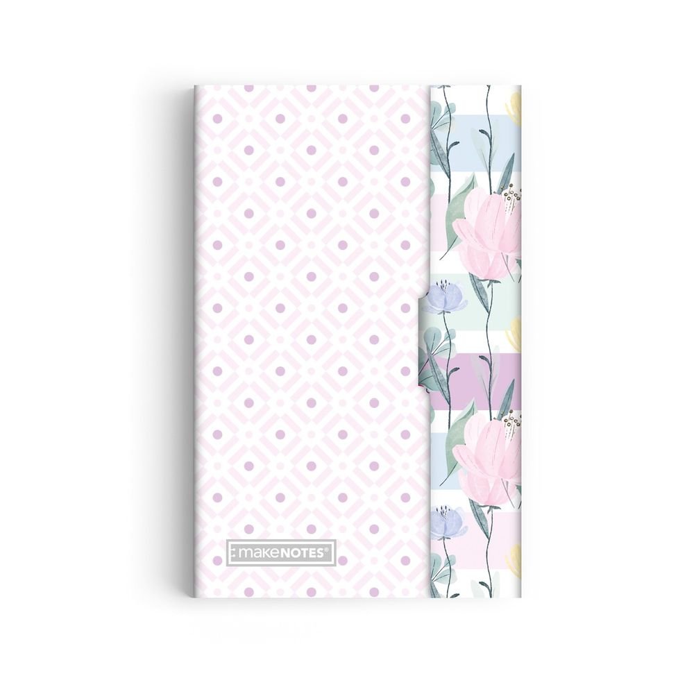 Cuaderno Grapado 9x14 cm Rayado con Solapa Fleur MAKENOTES Imagen principal del producto