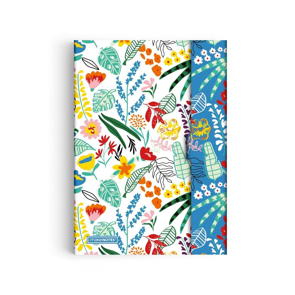 Cuaderno Grapado A5 Rayado con Solapa Rainbow Garden MAKENOTES Imagen principal del producto