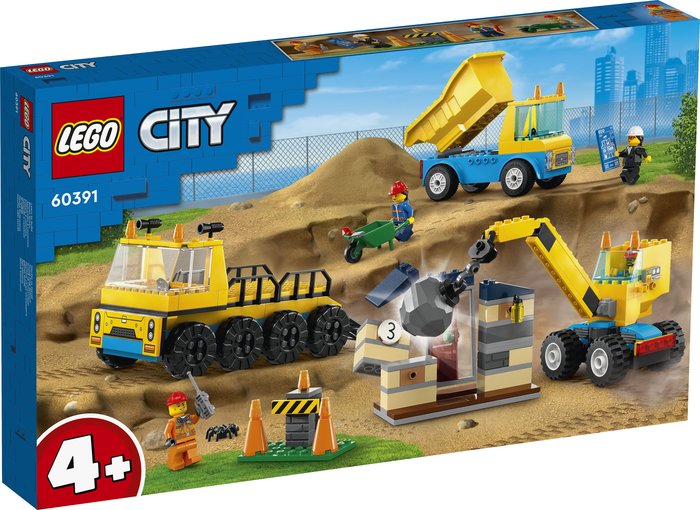 LEGO CAMIONES DE OBRA Y GRUA CON BOLA DE DEMOLICION | LEGO CITY | 1 UNIDAD | 5702017416465 Imagen principal del producto