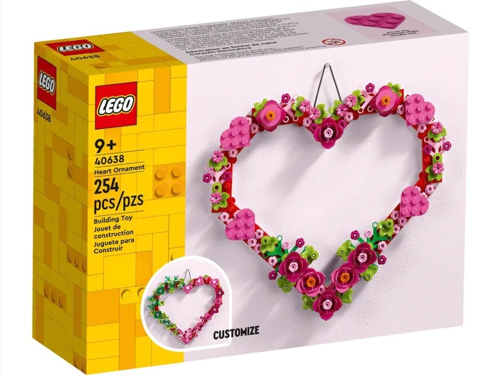 Corazón Decorativo LEGO 40638