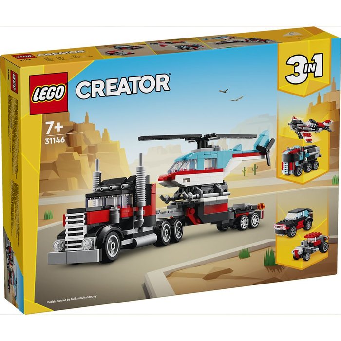 Lego Camion Plataforma con Helicóptero Creator Imagen principal del producto
