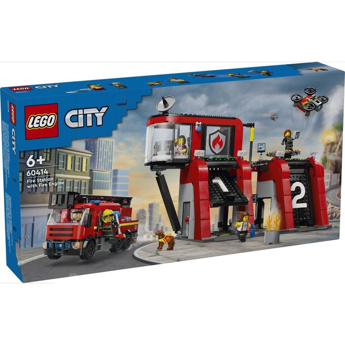LEGO PARQUE DE BOMBEROS CON CAMION DE BOMBEROS | LEGO CITY | 1 UNIDAD | 5702017582962 Imagen principal del producto