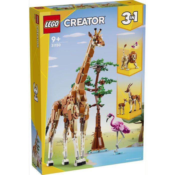 LEGO SAFARI DE ANIMALES SALVAJES | LEGO CREATOR | 1 UNIDAD | 5702017585109 Imagen principal del producto