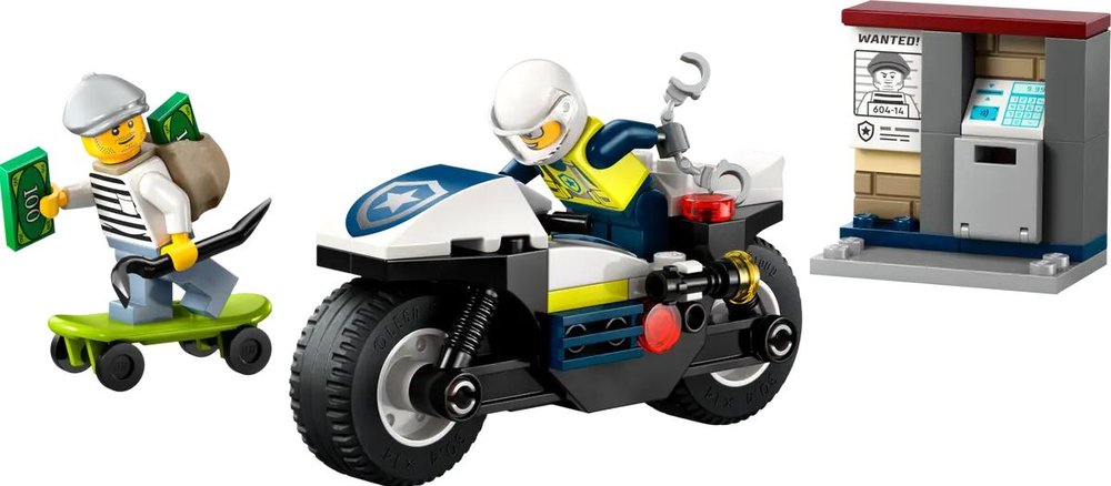 Lego Persecución en Moto de Policía City 60455