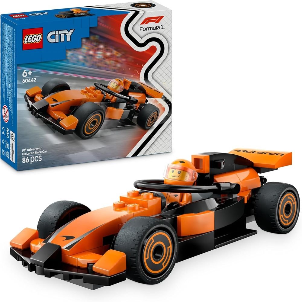Lego piloto de F1 con coche Mclaren LEGO City