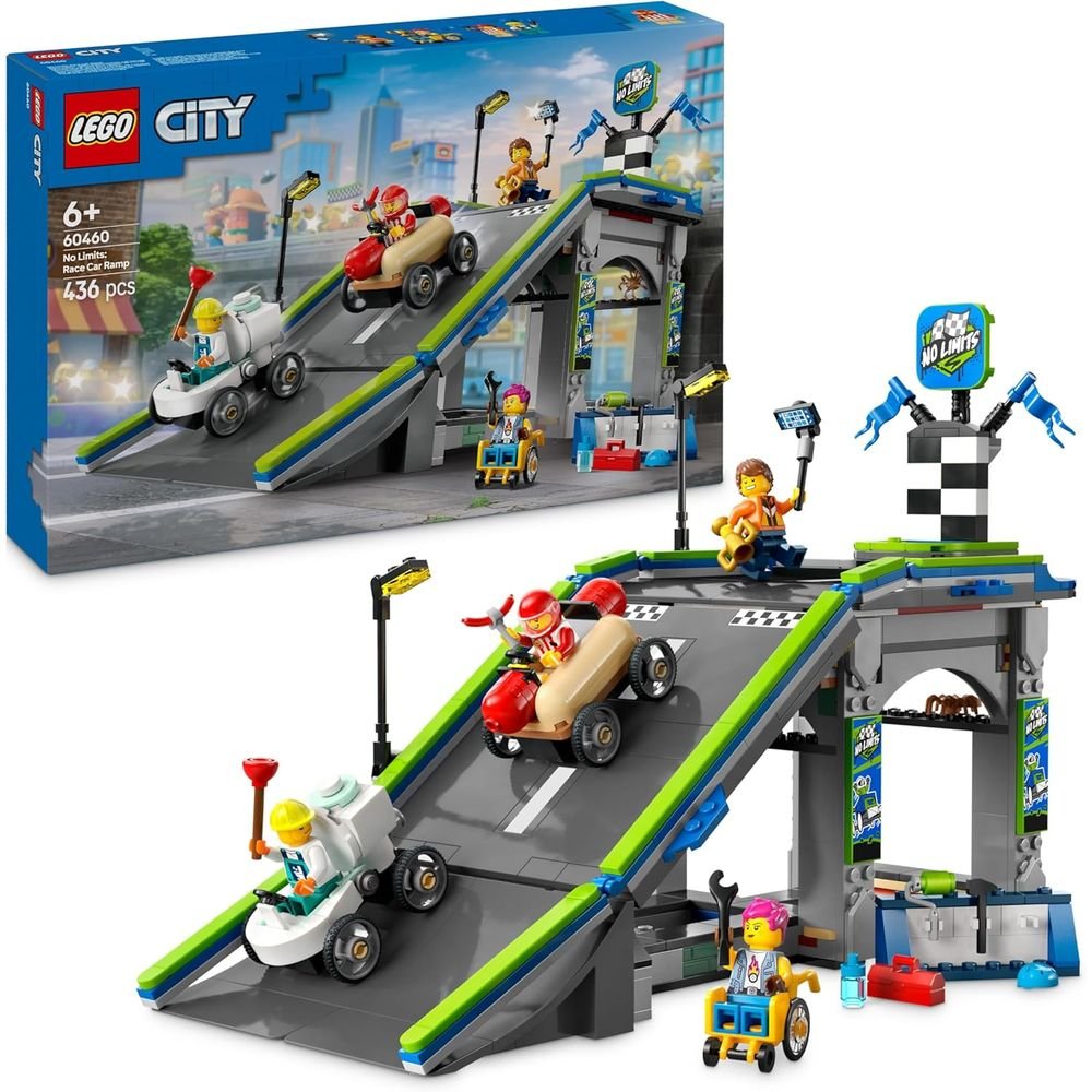 LEGO SIN LIMITES RAMPA ACELERACION PARA COCHES DE CARRERAS | LEGO CITY | 1 UNIDAD | 5702017812601 Imagen principal del producto