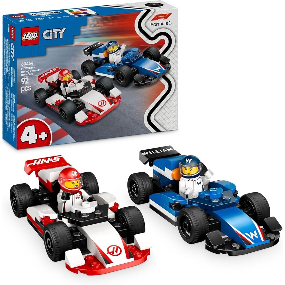 LEGO COCHES DE F1 WILLIAMS RACING Y HAAS F1 | LEGO CITY | 1 UNIDAD | 5702017812632 Imagen principal del producto