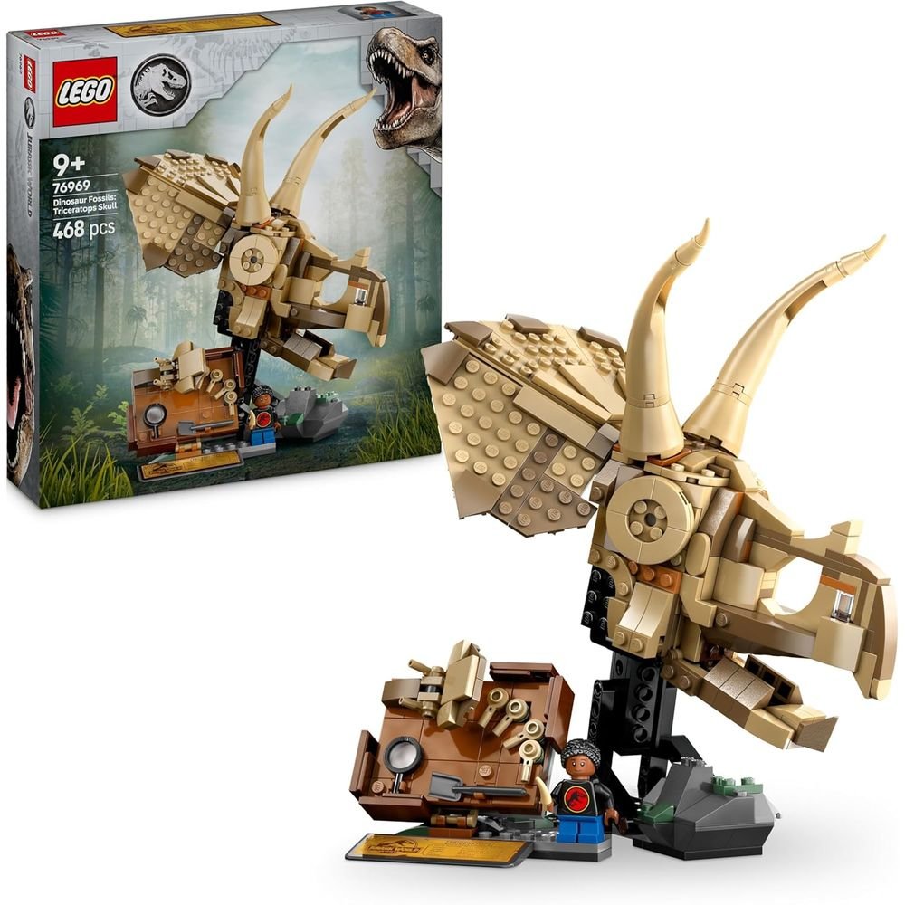 Lego Fosiles de Dinosaurio Cráneo de Triceratops Lego Jurassic World Imagen principal del producto