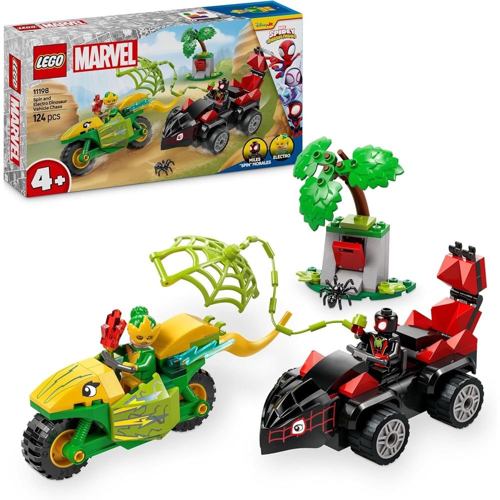 LEGO SPIN Y ELECTRO DUELO DE VEHICULOS DINOSAURIO | LEGO SUPER HEROES | 1 UNIDAD | 5702017814797 Imagen principal del producto