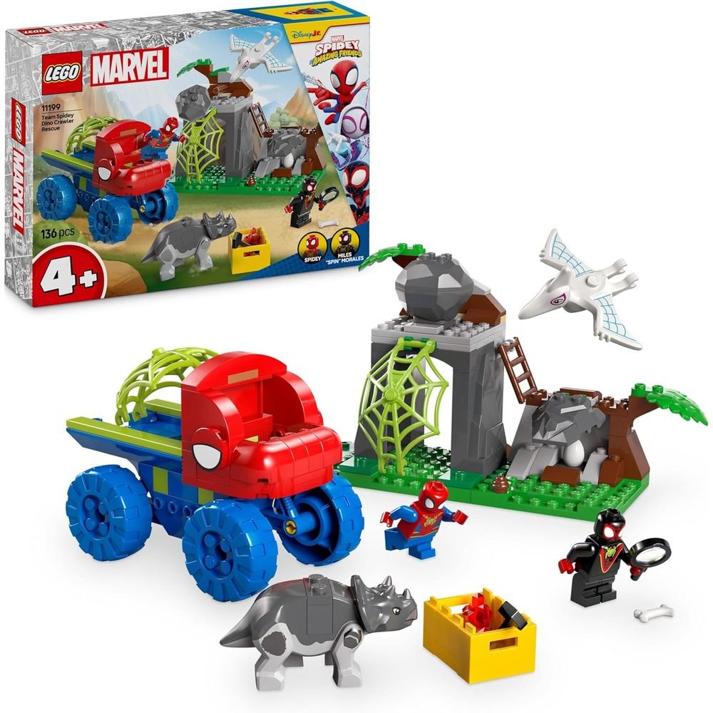 LEGO TODOTERRENO DINOSAURIO Y EQUIPO SPIDEY AL RESCATE | LEGO SUPER HEROES | 1 UNIDAD | 5702017814803