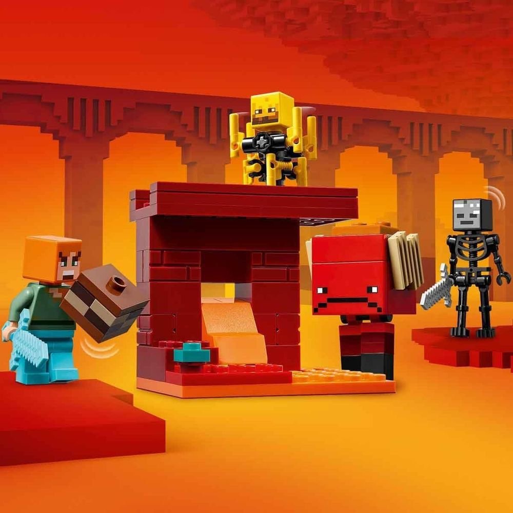 LEGO Minecraft La Batalla de Lava del Inframundo