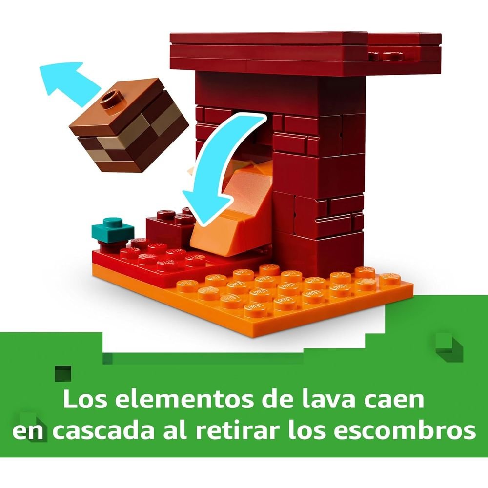 LEGO Minecraft La Batalla de Lava del Inframundo