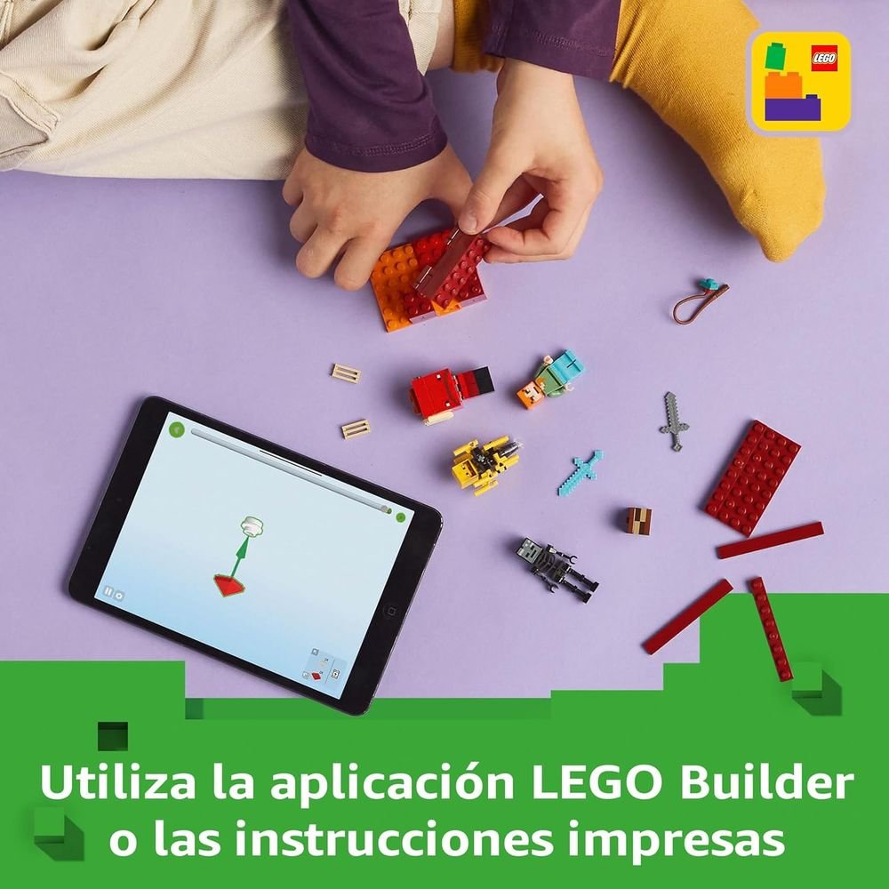 LEGO Minecraft La Batalla de Lava del Inframundo