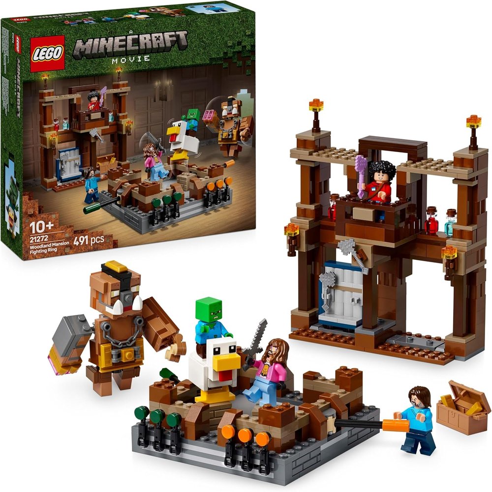 LEGO MINECRAFT EL RING DE COMBATE DE LA MANSION DEL BOSQUE | LEGO MINECRAFT | 1 UNIDAD | 5702017815466 Imagen principal del producto