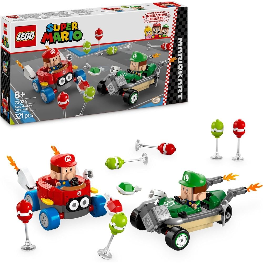 LEGO MARIO KART BEBE MARIO VS, BEBE LUIGI | LEGO SUPER MARIO | 1 UNIDAD | 5702017816517 Imagen principal del producto