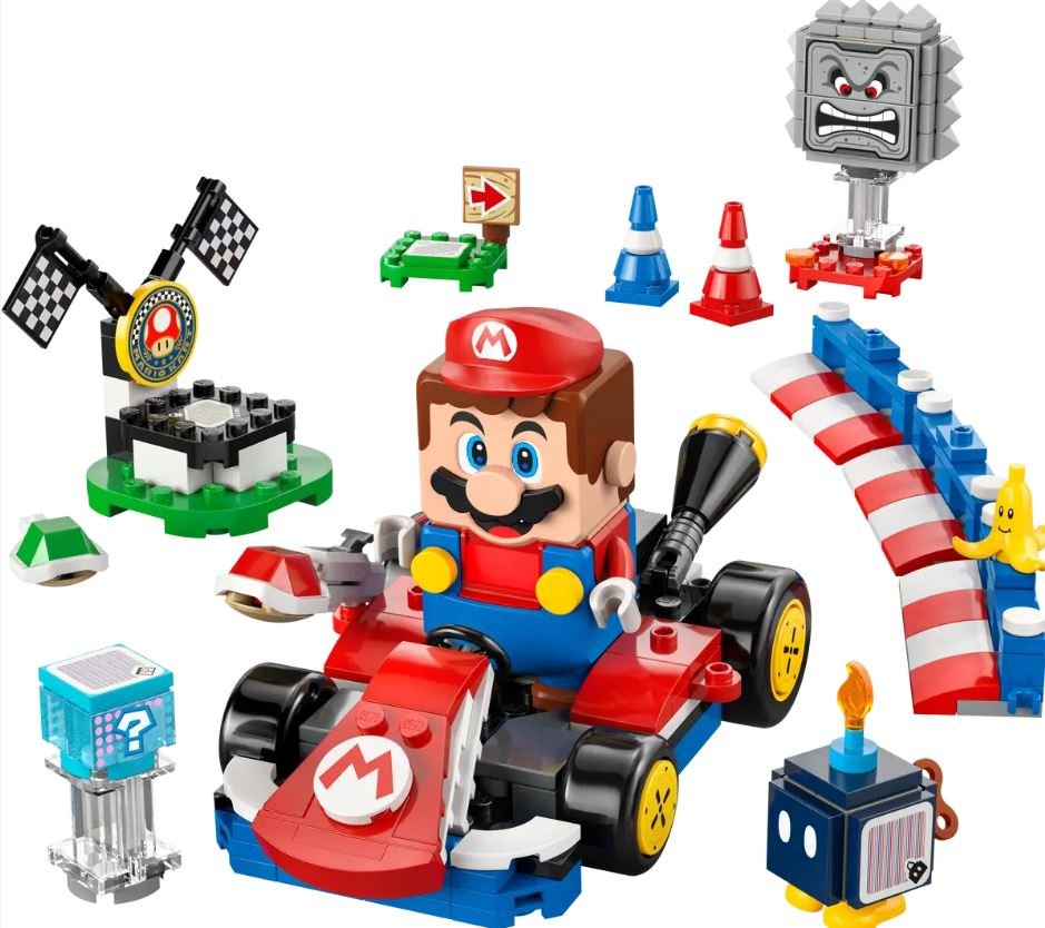 LEGO MARIO KART MARIO INTERACTIVO Y KART ESTANDAR | LEGO SUPER MARIO | 1 UNIDAD | 5702017816609 Imagen principal del producto