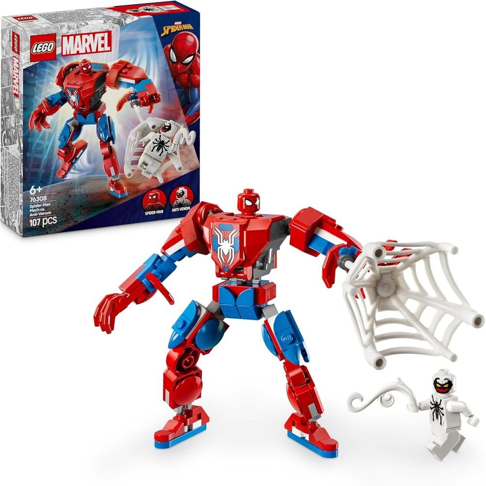Lego Armadura Robótica de Spider-Man vs. el Anti-Venom Marca Lego Super Heroes Imagen principal del producto