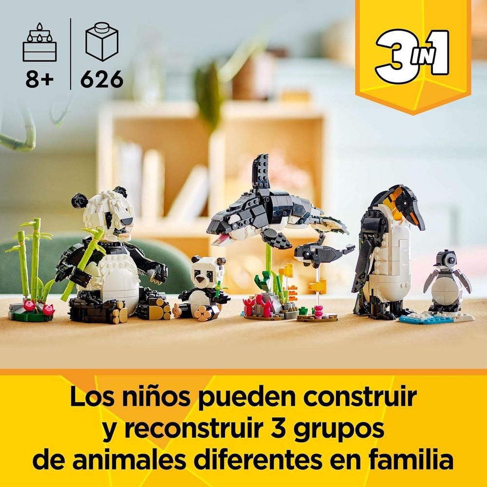 Lego Fauna Salvaje Familia de Pandas 31165