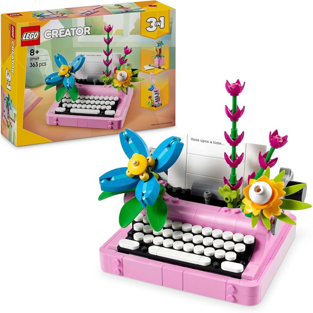 LEGO MAQUINA DE ESCRIBIR CON FLORES | LEGO CREATOR | 1 UNIDAD | 5702017822440 Imagen principal del producto