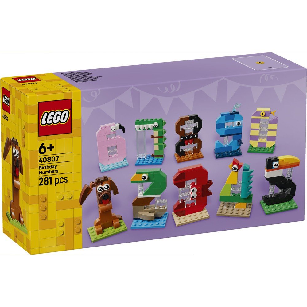 Lego Números de Cumpleaños, set de 281 piezas