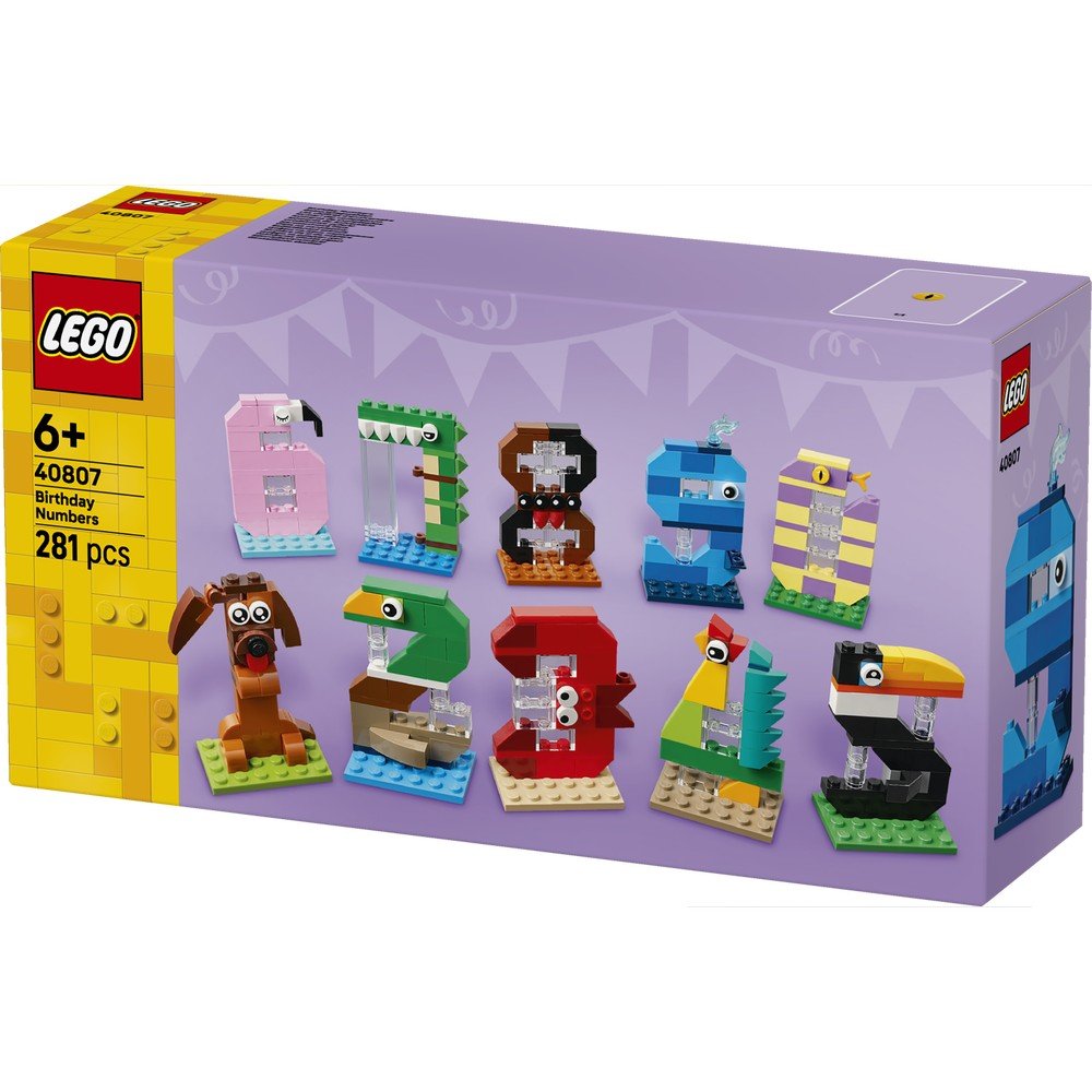 Lego Números de Cumpleaños, set de 281 piezas