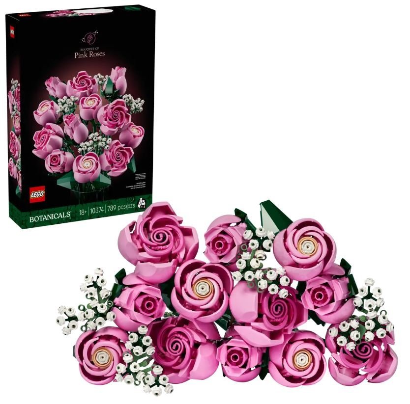 Ramo de Rosas Rosadas LEGO Creator Juguete de Decoración Imagen principal del producto