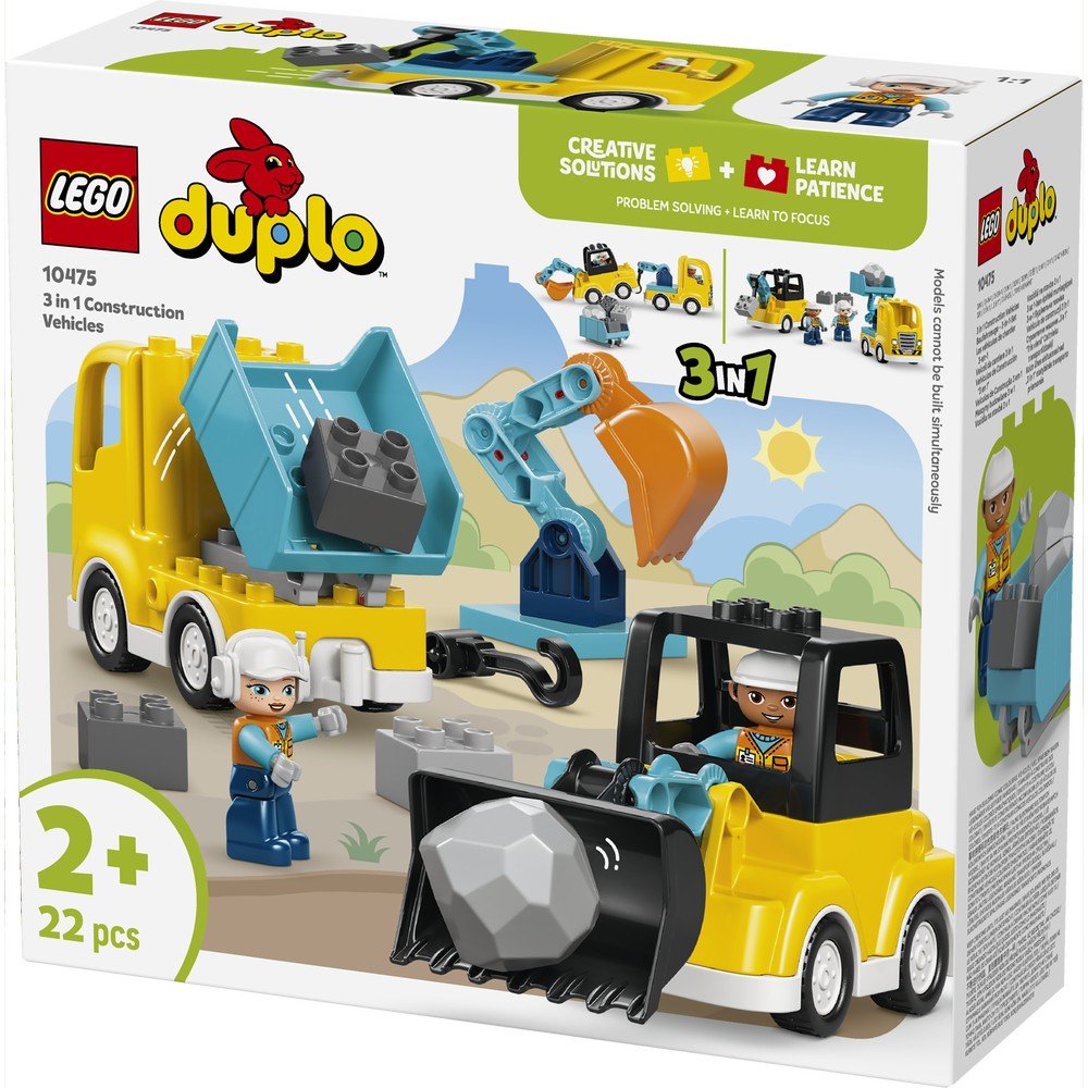 Lego Duplo Vehículos de Construcción 3 en 1