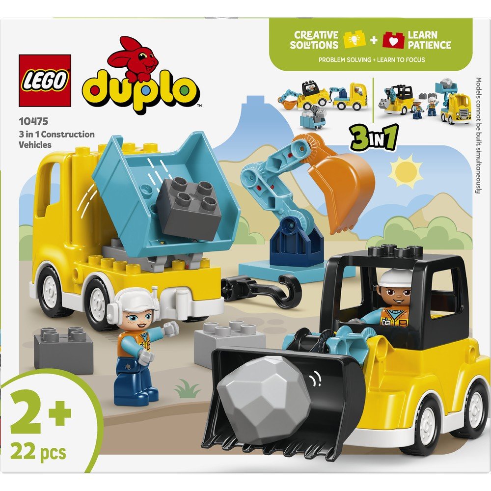 Lego Duplo Vehículos de Construcción 3 en 1