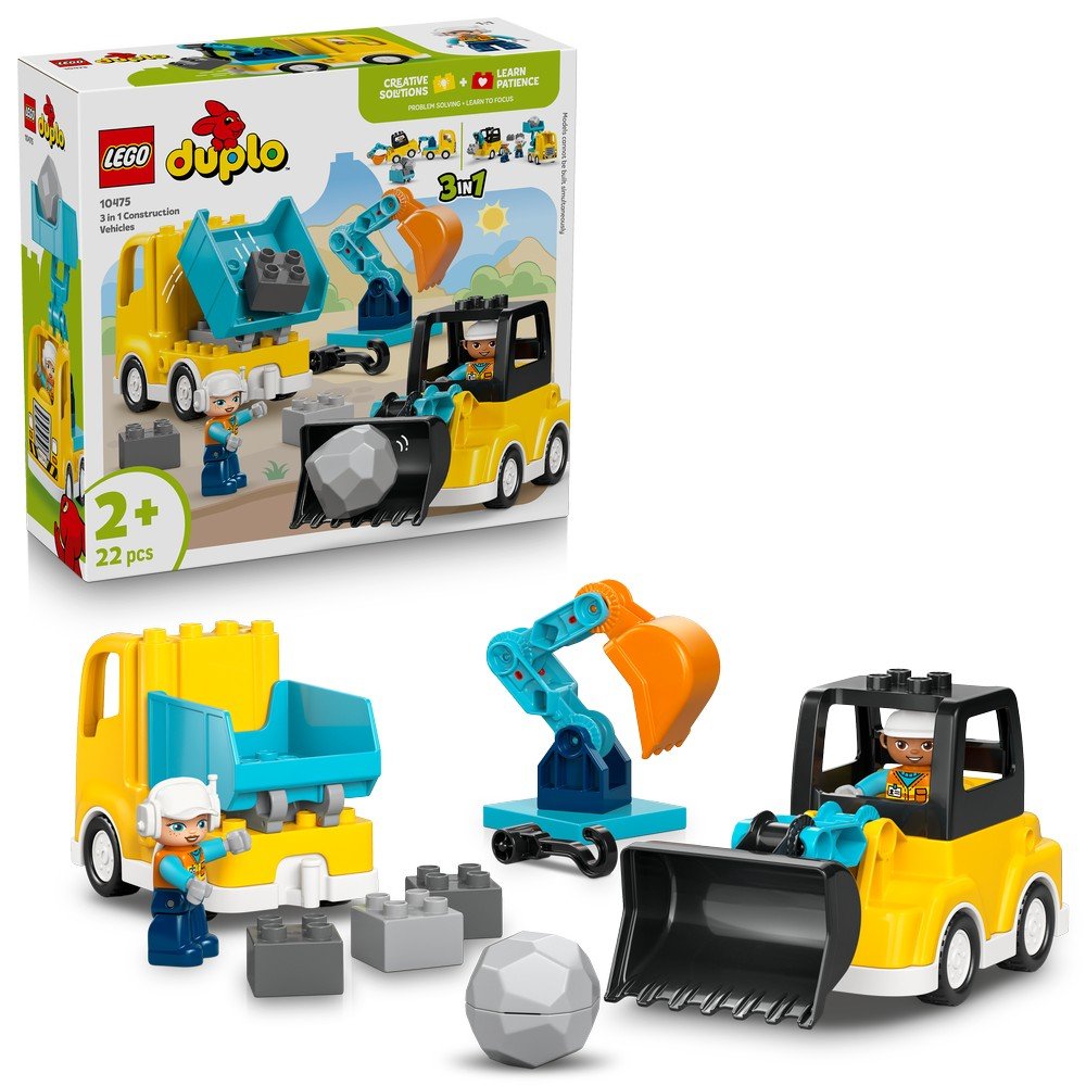 Lego Duplo Vehículos de Construcción 3 en 1