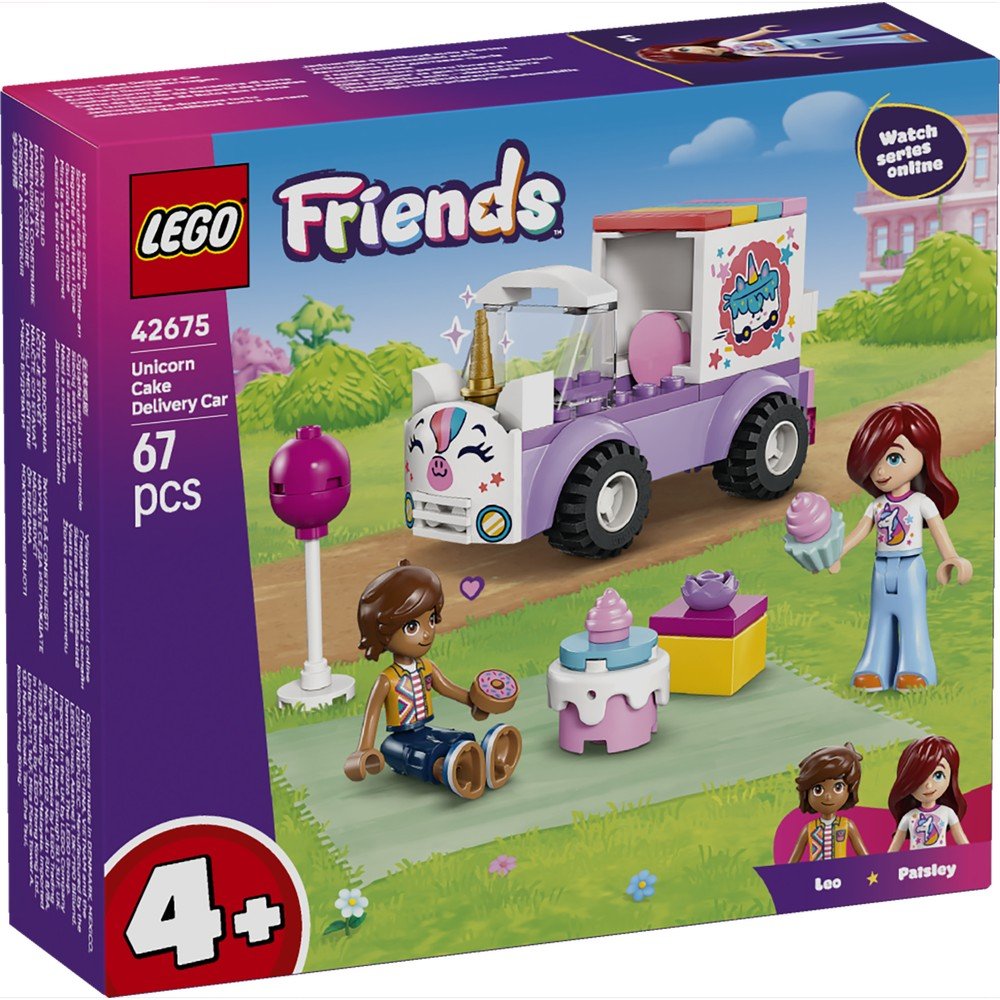 Lego Coche-Unicornio de Reparto de Pasteles LEGO Friends