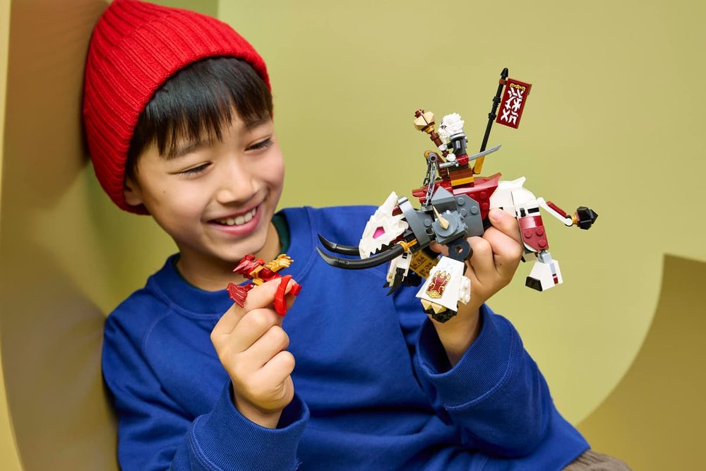Lego Ninjago Zilvar y Bestia Dragon Grimtak 71863