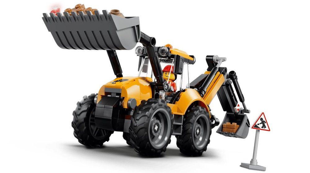 Lego Cargadora Retroexcavadora Amarilla City 60480
