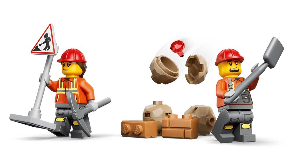 Lego Cargadora Retroexcavadora Amarilla City 60480