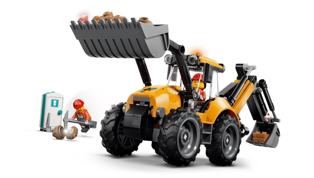 Lego Cargadora Retroexcavadora Amarilla City 60480
