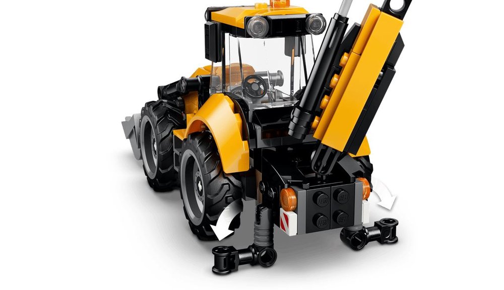 Lego Cargadora Retroexcavadora Amarilla City 60480