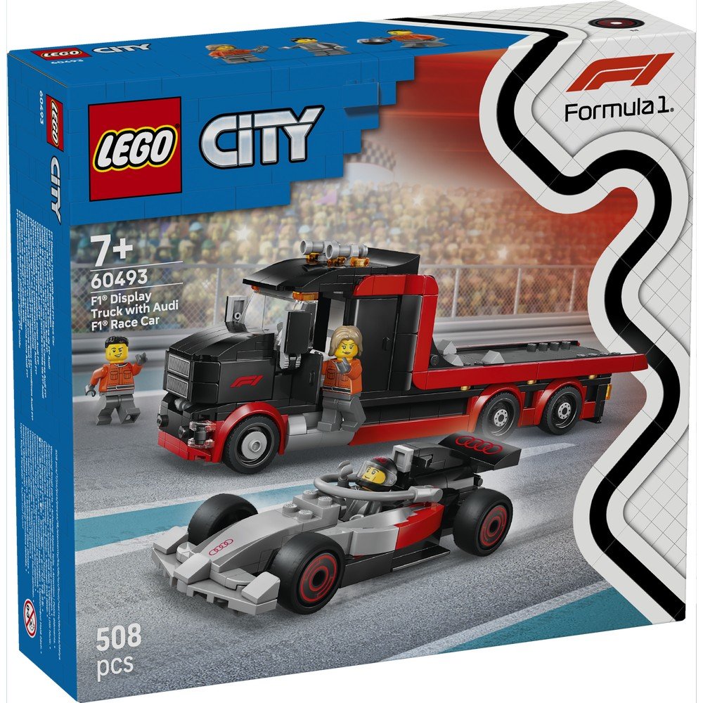 Lego Camion de Exposición de F1 con Coche de Carreras Audi Lego City Imagen principal del producto