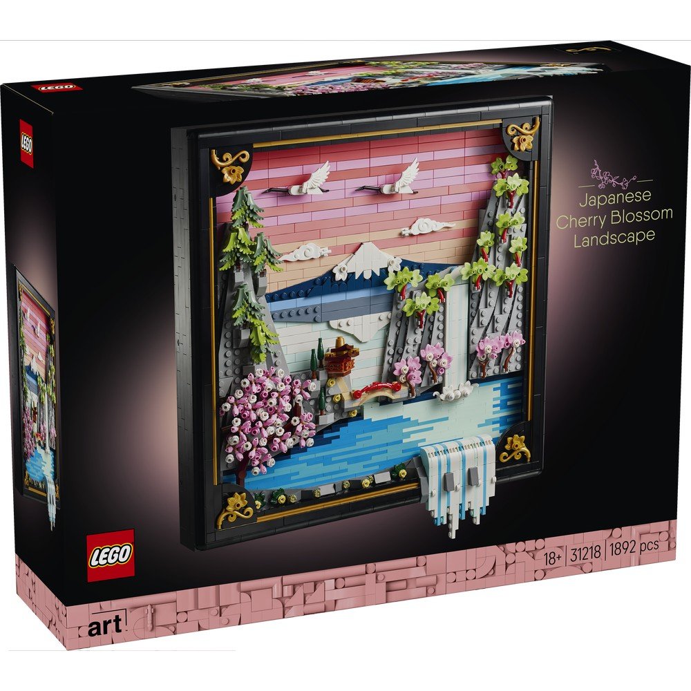 Lego Paisaje Japonés con Cerezos en Flor Lego Art