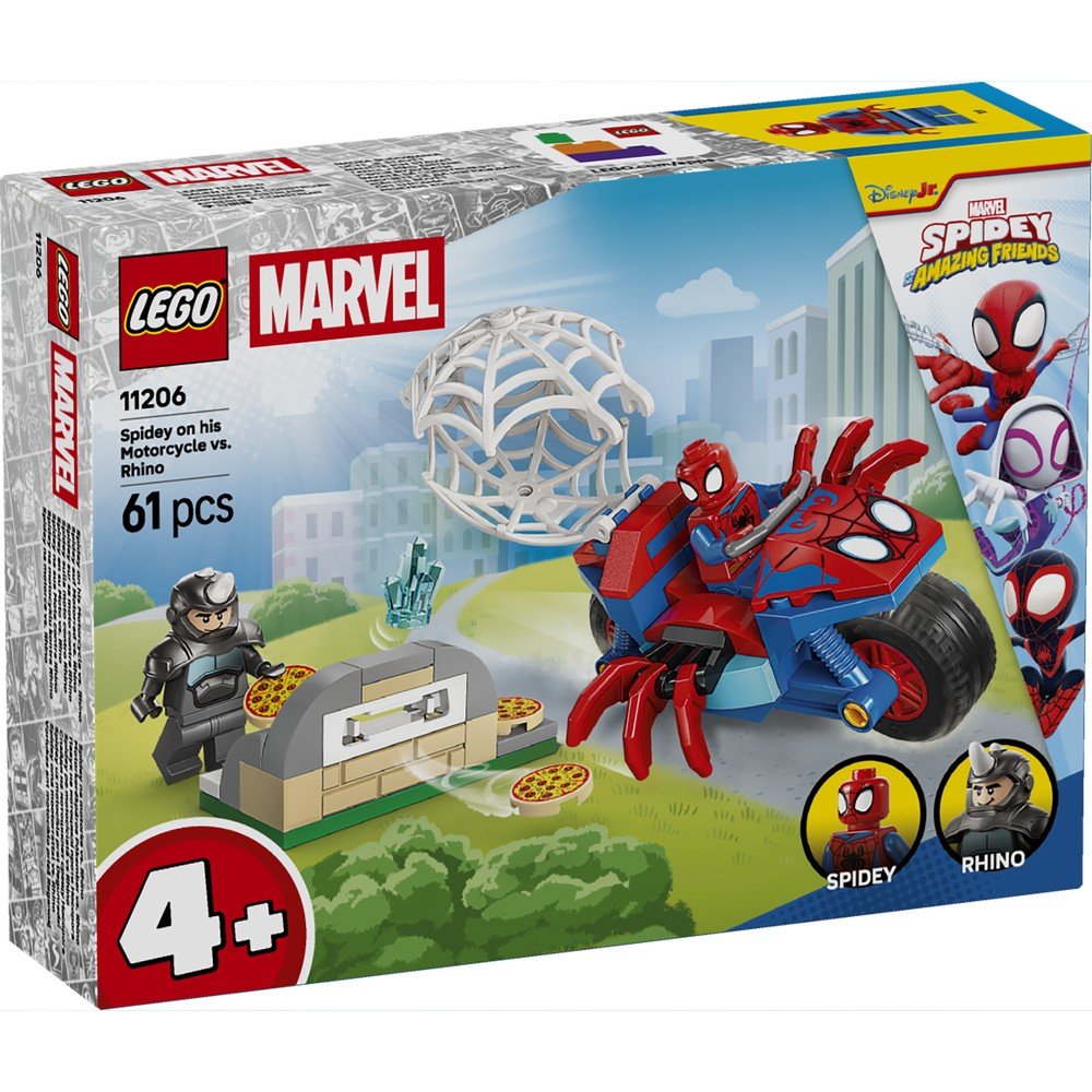 Lego Spidey en su Moto vs. Rino LEGO Super Heroes Imagen principal del producto