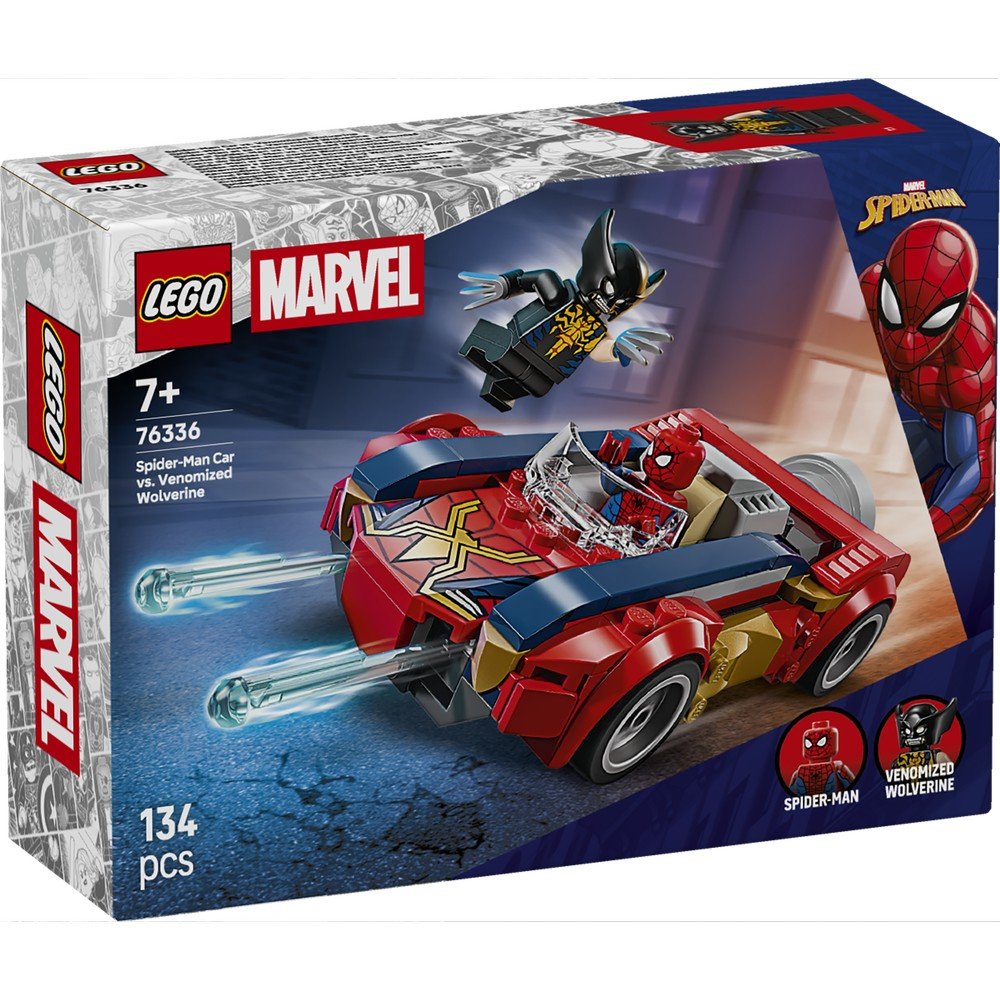Lego Coche de Spider-Man Vs. Lobezno Venomizado LEGO Super Heroes