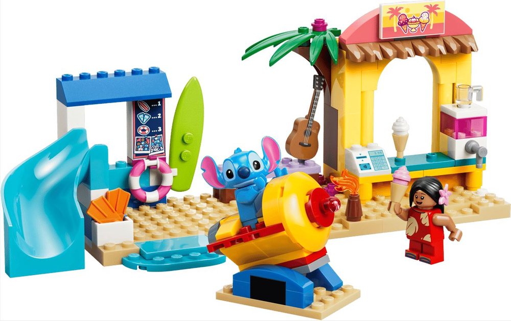 Lego Diversion en la Playa con Lilo y Stitch Pack 100 piezas