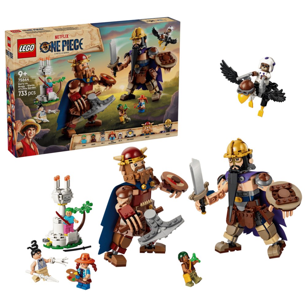 LEGO One Piece Dorry vs. Brogy - Gigantes de Little Garden