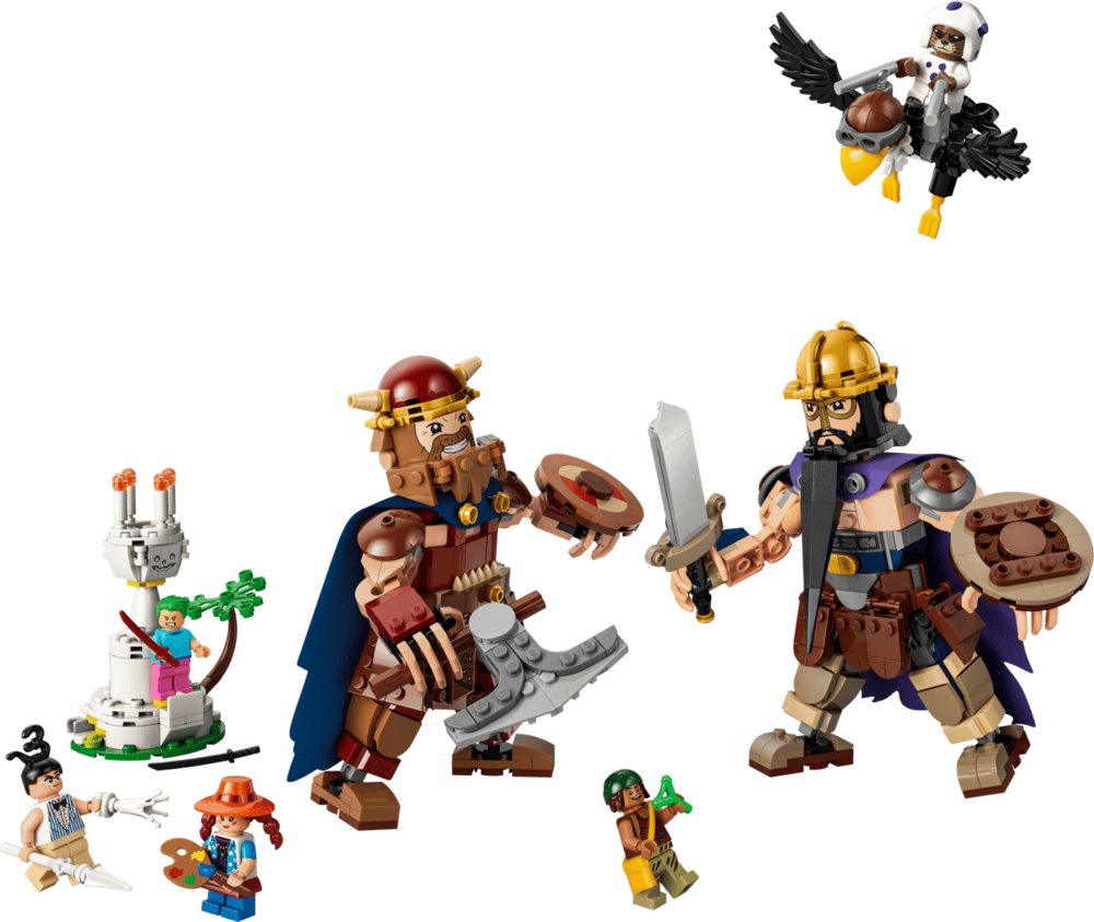 LEGO One Piece Dorry vs. Brogy - Gigantes de Little Garden