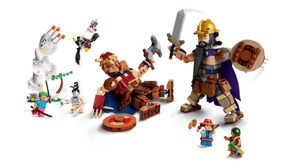 LEGO One Piece Dorry vs. Brogy - Gigantes de Little Garden