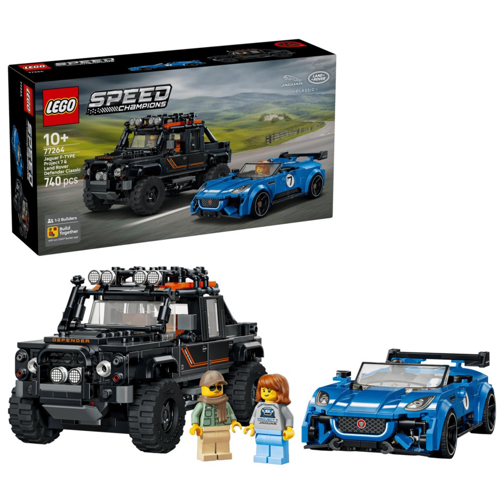 Lego Speed Champions Jaguar Project 7 y Land Rover Defender