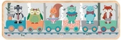 Tren de Madera Los Amigos del Bosque Barbo-Toys para niños